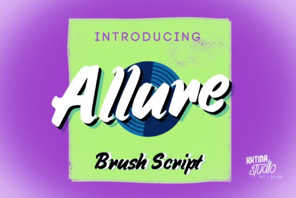 Allure Font Poster 3