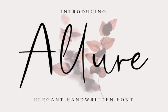 Allure Font Allure Font Poster 1