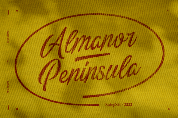 Almanor Peninsula Font Poster 1