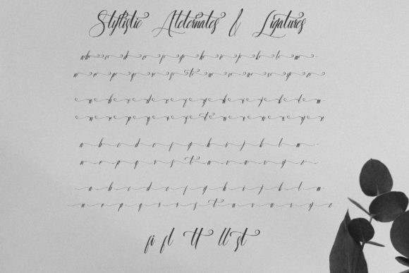 Almarthena Font Poster 8