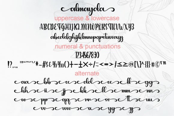 Almayda Font Poster 5