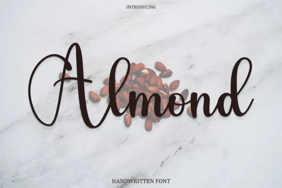 Almond Font Almond Font Poster 1