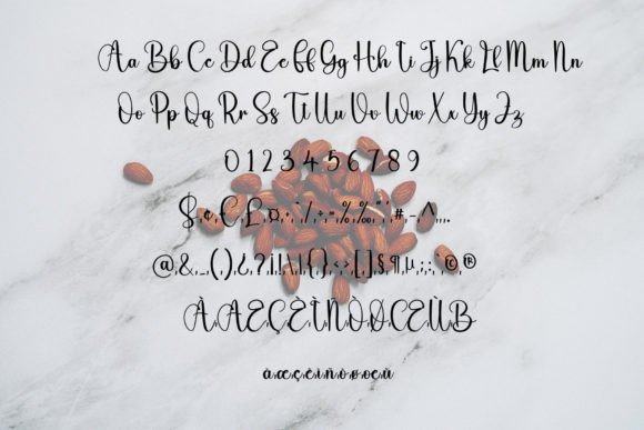 Almond Font Poster 5