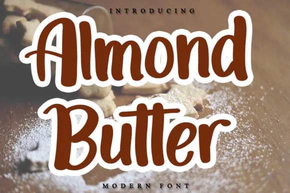 Almond Butter Font Almond Butter Font Poster 1