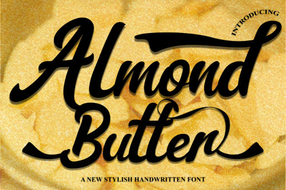 Almond Butter Font Poster 1