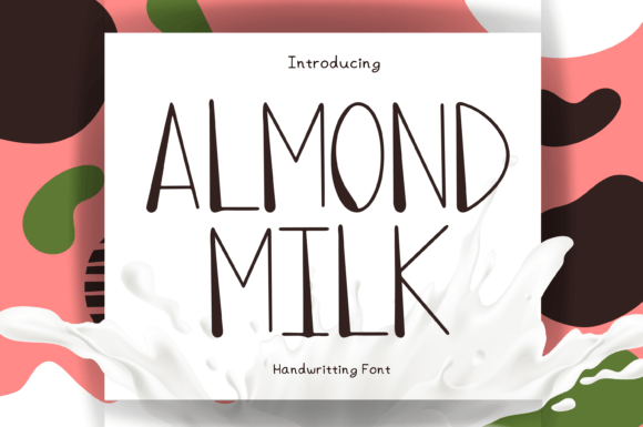Almond Milk Font Poster 1