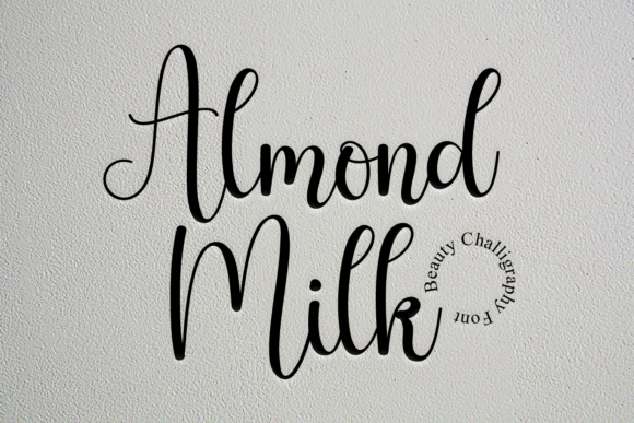 Almond Milk Font Poster 1