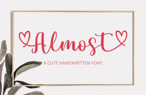 Almost Font Poster 1