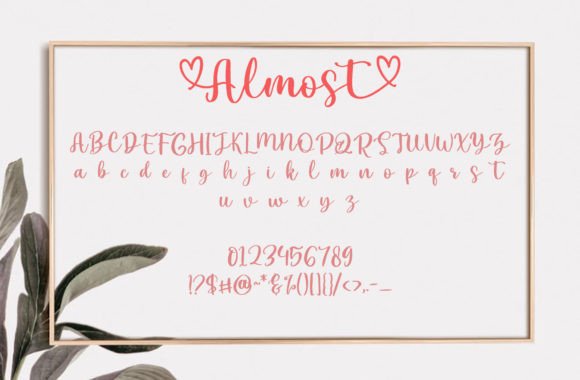 Almost Font Poster 4