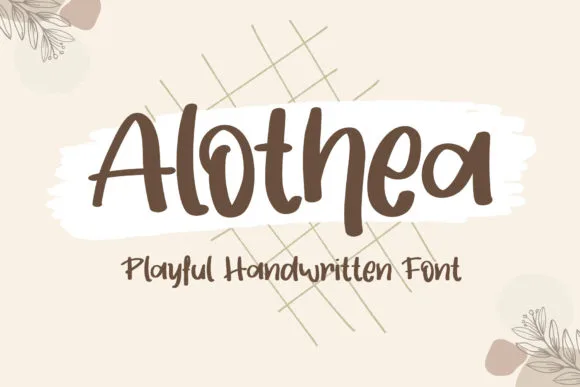 Alothea Font Alothea Font Poster 1