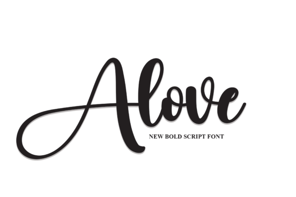 Alove Font Alove Font Poster 1