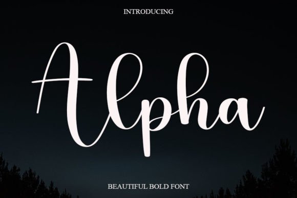 Alpha Font Poster 1