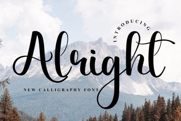 Alright Font Poster 1