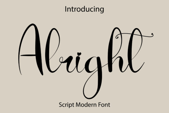 Alright Font Poster 1