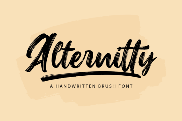 Alternitty Brush Font Poster 1