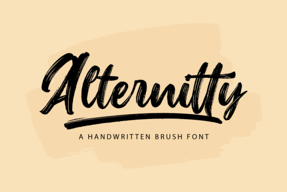 Alternitty Brush Font Alternitty Brush Font Poster 1