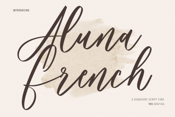 Aluna French Font Poster 1