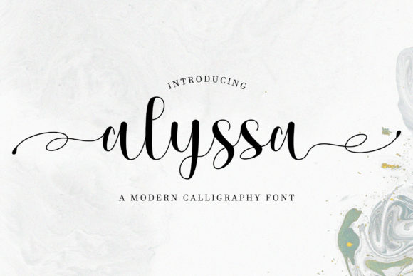 Alyssa Font Poster 1