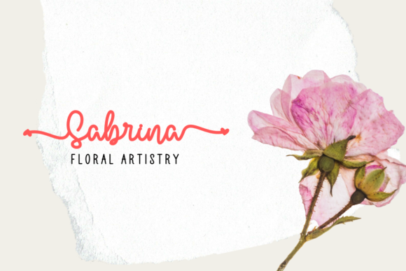 Amanda Birth Flower Duo Font Poster 11