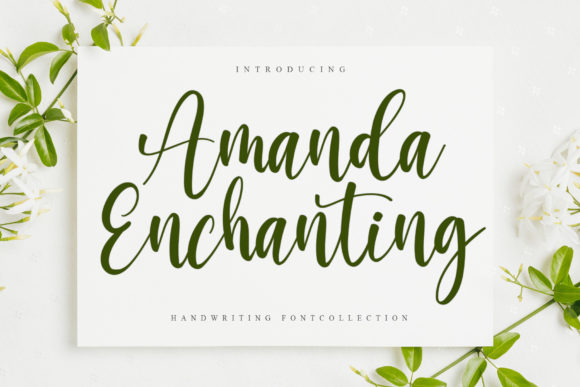 Amanda Enchanting Font Poster 1