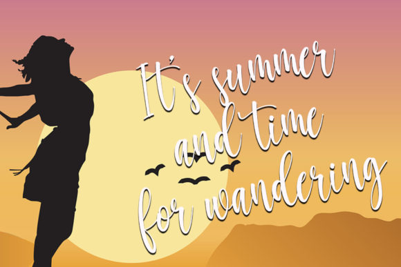 Amanda Enchanting Font Poster 3