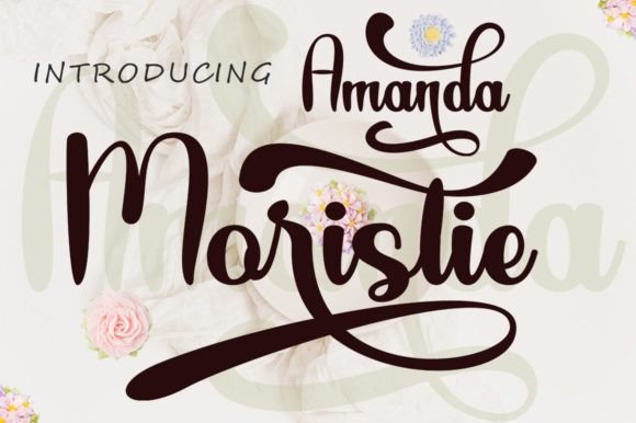 Amanda Moristie Font Poster 1