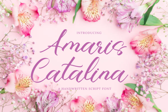 Amaris Catalina Font Amaris Catalina Font Poster 1