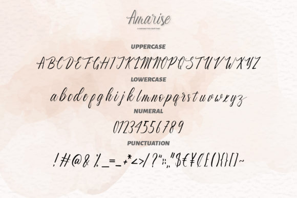 Amarise Font Poster 7