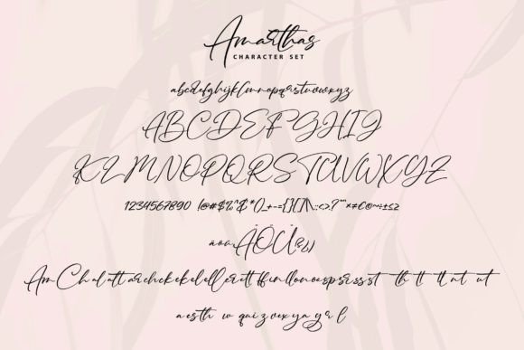 Amarthas Font Poster 5
