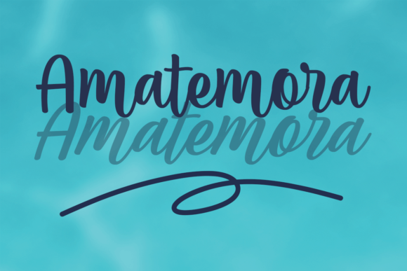 Amatemora Font Poster 2