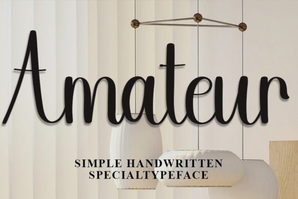 Amateur Font Poster 1