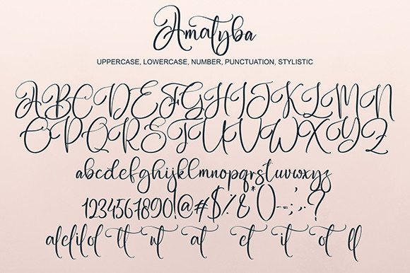 Amatyba Font Poster 8