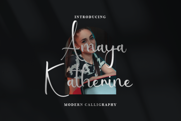 Amaya Katherine Font Poster 1