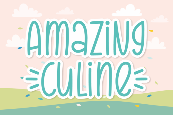 Amazing Culine Font Poster 1