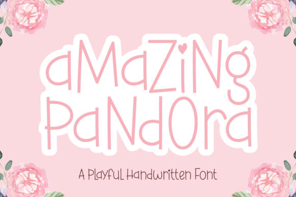 Amazing Pandora Font Poster 1