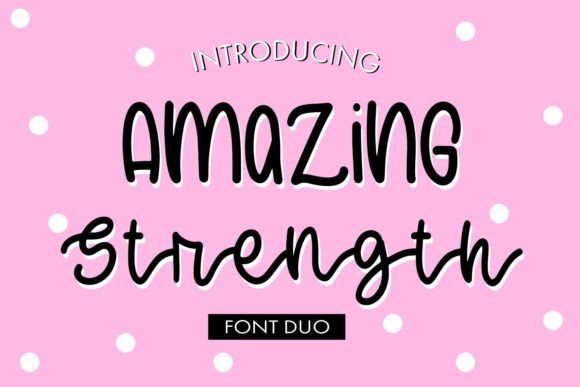 Amazing Strength Font Poster 1