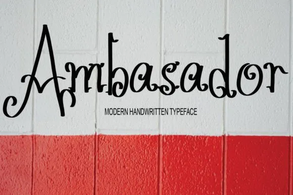 Ambasador Font Ambasador Font Poster 1