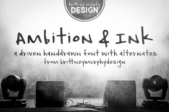 Ambition & Ink Font Poster 1