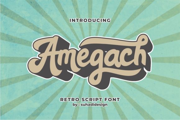 Amegach Font Poster 1