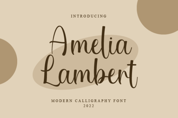 Amelia Lambert Font Poster 1