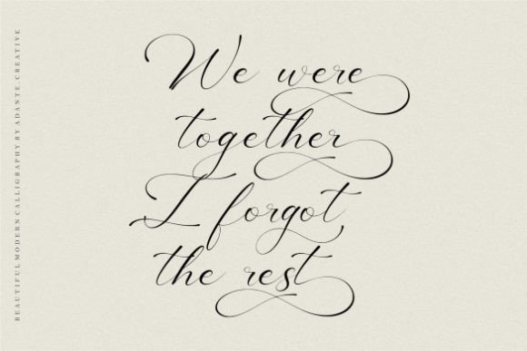 America Calligraphy Font Poster 3
