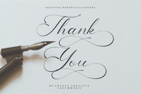 America Calligraphy Font Poster 10