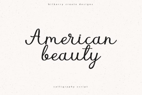 American Beauty Font Poster 1