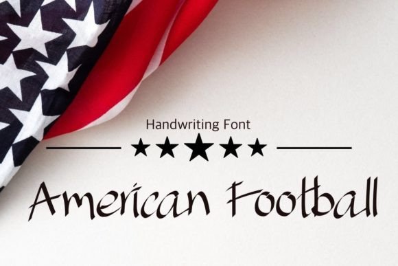 American Football Font Poster 1