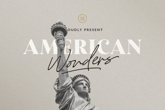 American Wonders Font Poster 1