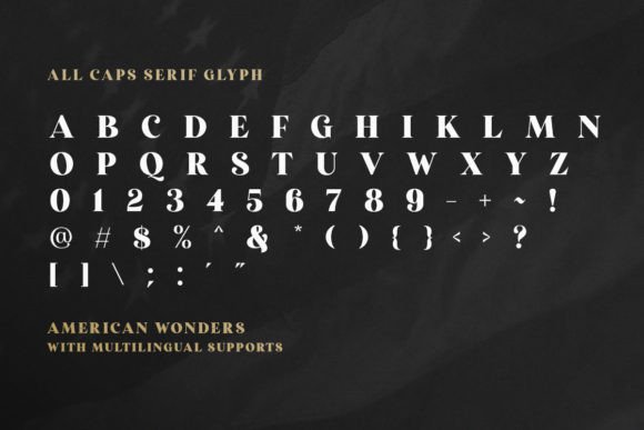 American Wonders Font Poster 9