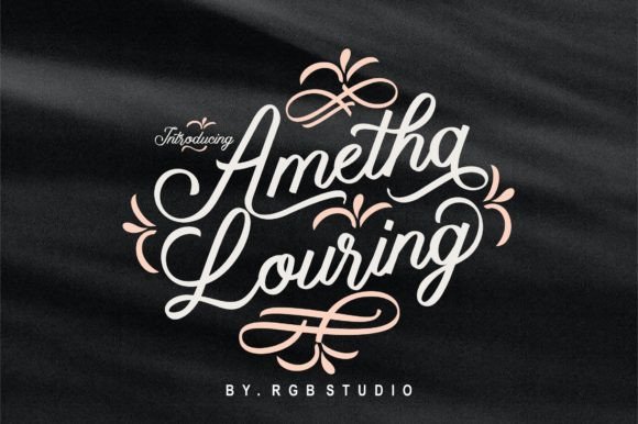 Ametha Louring Font Poster 1