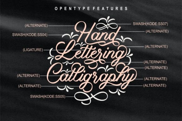 Ametha Louring Font Poster 2