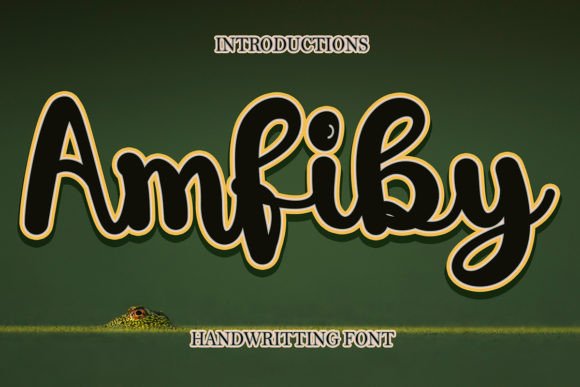 Amfiby Font Poster 1