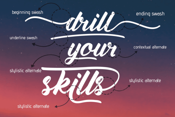 Amiable Forsythia Font Poster 2